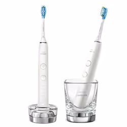 Philips DiamondClean 9000 HX9914/55 2x Brossse à dents électrique avec application, Adulte, Brosse à dents à ultrasons, Soin  ...