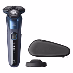 Philips SHAVER Series 5000 S5585/35 Rasoir électrique 100 % étanche, Rasoir rotatif, SH71, 2 année(s), Bleu, LED, Chargement