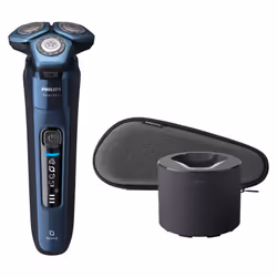 Philips SHAVER Series 7000 S7782/50 Rasoir électrique 100 % étanche, Rasoir rotatif, SkinGlide, SkinIQ, Android, iOS, Bleu, B ...