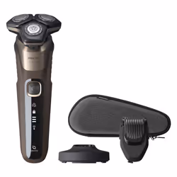 Philips SHAVER Series 5000 S5589/38 Rasoir électrique 100 % étanche, Rasoir rotatif, LED, Batterie intégré, 60 min, 0,04 W, 1 ...