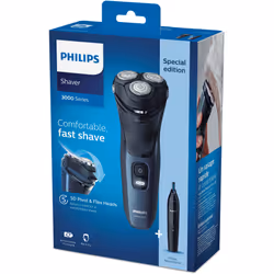 Philips 3000 series Shaver series 3000 S3134/57 Rasoir électrique 100 % étanche, Series 3000