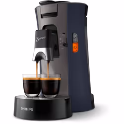 Senseo ® Select CSA240/71 Machine à café à dosettes, Cafetière, 0,9 L, Dosette de café, 1450 W, Bleu, Gris