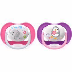 Philips AVENT SCF080/08, Sucette ultra souple, Orthodontique, Silicone, Fille, Lavable au lave-vaisselle