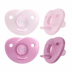 Philips AVENT Soothie SCF099/22 Soothie, Sucette ultra souple, Orthodontique, Silicone, Fille, 2 pièce(s)
