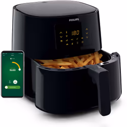 Philips Essential Airfryer XL, technologie Rapid Air, 1,2 kg, 6,2 l, noir