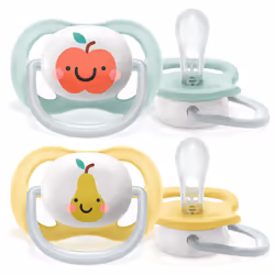 Philips AVENT SCF080/17 Sucette ultra air, Tétine pour bébé classique, Orthodontique, Silicone, Garçon/Fille, Lavable au lave ...