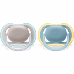 Apaisez votre jeune enfant avec une tétine légère et respirante. Avec ses larges orifices de ventilation, la tétine Philips A ...