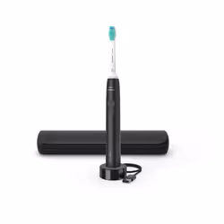 Philips 3100 series HX3673/14 Brosse à dents électrique + Housse de voyage - Noire, Adulte, Brosse à dents à ultrasons, Soin  ...