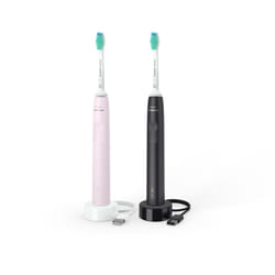 Philips 3100 series HX3675/15 2x Brosses à dents électriques - Noire/Rose