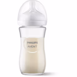 Philips AVENT Natural à Réponse Naturelle SCY933/01 Biberon verre 240ml - 1 pièce