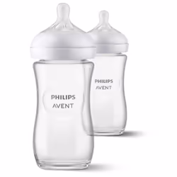 Philips AVENT Natural à Réponse Naturelle SCY933/02 Biberon verre 240 ml - Pack de 2 - Vue supplémentaire 2