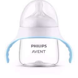 Philips AVENT Natural Response SCF263/61 Tasse d'apprentissage, Verre sans embout, Transparent, Blanc, Polypropylène (PP), Ga ...