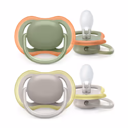 Philips AVENT ultra air SCF085/20 Sucette, Tétine pour bébé classique, Orthodontique, Silicone, Garçon/Fille, Lavable au lave ...