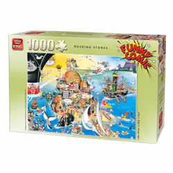 King Funny Comic Rocking Stones 1000 pcs, 1000 pièce(s), Bandes dessinées, 8 an(s)