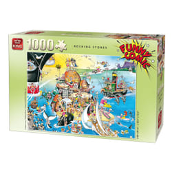 King Funny Comic Rocking Stones 1000 pcs Jeu de puzzle 1000 pièce(s) Bandes dessinées