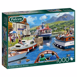 Falcon de luxe 1000 - Falcon - A Day on the River, 1000 pièce(s), Paysage, 12 an(s)