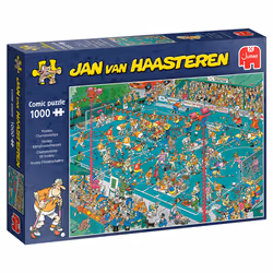 Jan van Haasteren 1000 - JVH - Championnat de Hockey, 1000 pièce(s), Bandes dessinées, 12 an(s)