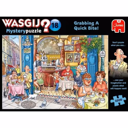 Wasgij 1000 - Mystery 18 Grabbing a Quick Bitet!, 1000 pièce(s), Dessins animés, 12 an(s)