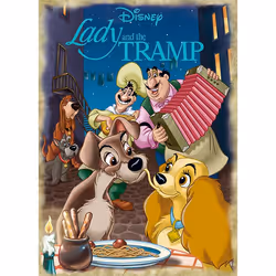 Jumbo Classic Collection - Lady & The Tramp 1000 pcs Jeu de puzzle 1000 pièce(s) Dessins animés