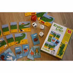 Jumbo Kroko Loko, 4 an(s), Carton, Bois, Multicolore