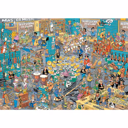 Jan van Haasteren Le magasin de musique & Départ en vacances (2x1000 pièces)