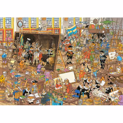 Jan van Haasteren A Trip to the Museum 2x1000 pcs Jeu de puzzle 1000 pièce(s) Bandes dessinées