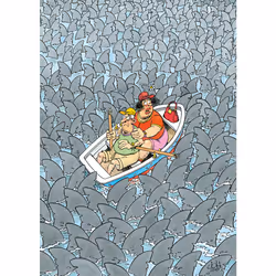 Jan van Haasteren Expert 1 - Manie de Requin (500 pièces)