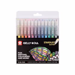 Sakura POXPGBSTA12, Stylos à encre gel avec bouchon, Multicolore, Multicolore, Plastique, Fin, Rond