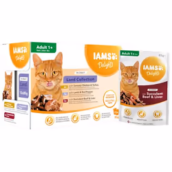 IAMS 100418, Adulte, Toutes races, Bœuf, Poulet, Agneau, Foie, Turquie, 85 g