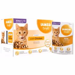 IAMS 100463, Chatons, Toutes races, Poulet, 85 g
