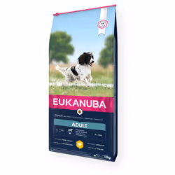 Eukanuba 8710255119793, Adulte, Moyen (11 - 25kg), Poulet, 12 kg