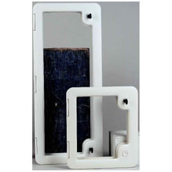 Portillon Thetford D5 avec 2 boutons coloris blanc crème pour caravane et camping-car