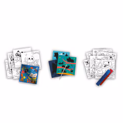 SES Creative Cahier d’activités de coloriage métallique 3 en 1