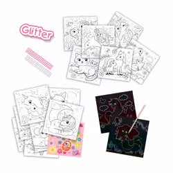 SES Creative Cahier d’activités de coloriage à paillettes 3 en 1