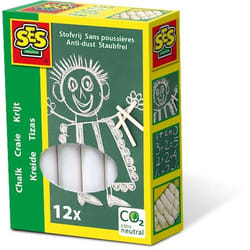 SES Creative Craies blanches 12 pièces