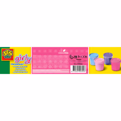 SES Creative Peinture à doigts girly 4 couleurs x145ml