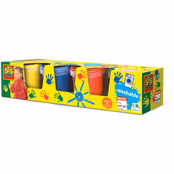SES Creative Gouache 6x50ml, Bleu, Vert, Rouge, Jaune, Non toxique, Lavable, Sans gluten, 145 ml