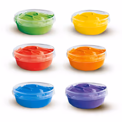 SES Creative Peinture à doigt 6 couleurs x 45ml