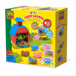 SES Creative Pâte à modeler - Bruits de la ferme, Pâte à modeler, Multicolore, Enfant, 3 an(s), 12 an(s), Garçon/Fille