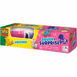 SES Creative Pâte à modeler avec surprise - Licorne, Pâte à modeler, Rose, Violet, Enfant, 2 couleurs, 2 an(s), Garçon/Fille