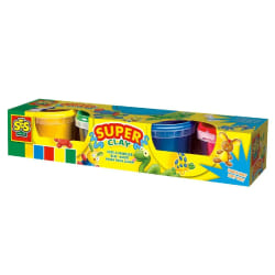 SES Creative Pâte à modeler 4x90gr