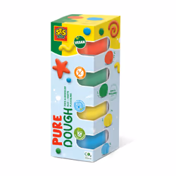 SES Creative Pâte à modeler Feel good - Pure (4x90gr), Pâte à modeler, Multicolore, Enfant, 4 pièce(s), Pot en plastique, 4 c ...