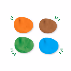 SES Creative Pâte à modeler Feel good - Nature (4x90gr) - Vue supplémentaire 4