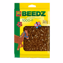 SES Creative Beedz Perles à repasser 1000 Brun Foncé, Perle à repasser, 1000 pièce(s), Marron, unisexe, 5 an(s), 12 an(s)