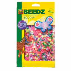SES Creative Beedz Mélange de perles à repasser 3000 pailletée