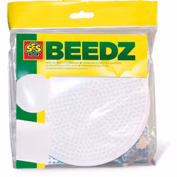 SES Creative Beedz Plateaux pour perles à repasser 2x, Plaque d’assemblage, 2 pièce(s), Plastique, Blanc, unisexe, 5 an(s)