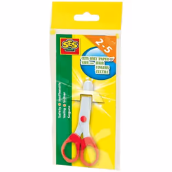 SES Creative Ciseaux Sécurité, Enfant, Découpe droite, Unique, Rouge, Ciseaux pour loisirs créatifs, Ambidextre
