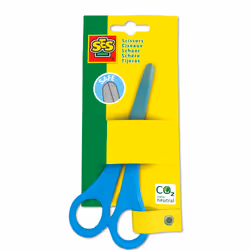 SES Creative Ciseaux pour droitiers, Enfant, Découpe droite, Unique, Bleu, Acier inoxydable, Ciseaux pour loisirs créatifs