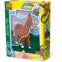 SES Creative Set de broderie cheveaux, Kit de couture pour enfants, 6 an(s), Multicolore, 1 pièce(s)