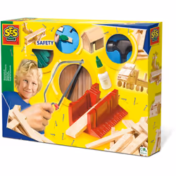 SES Creative Atelier de menuiserie grande, Kit de loisirs créatifs pour enfants, 5 an(s), Bois, 1 pièce(s), 850 g